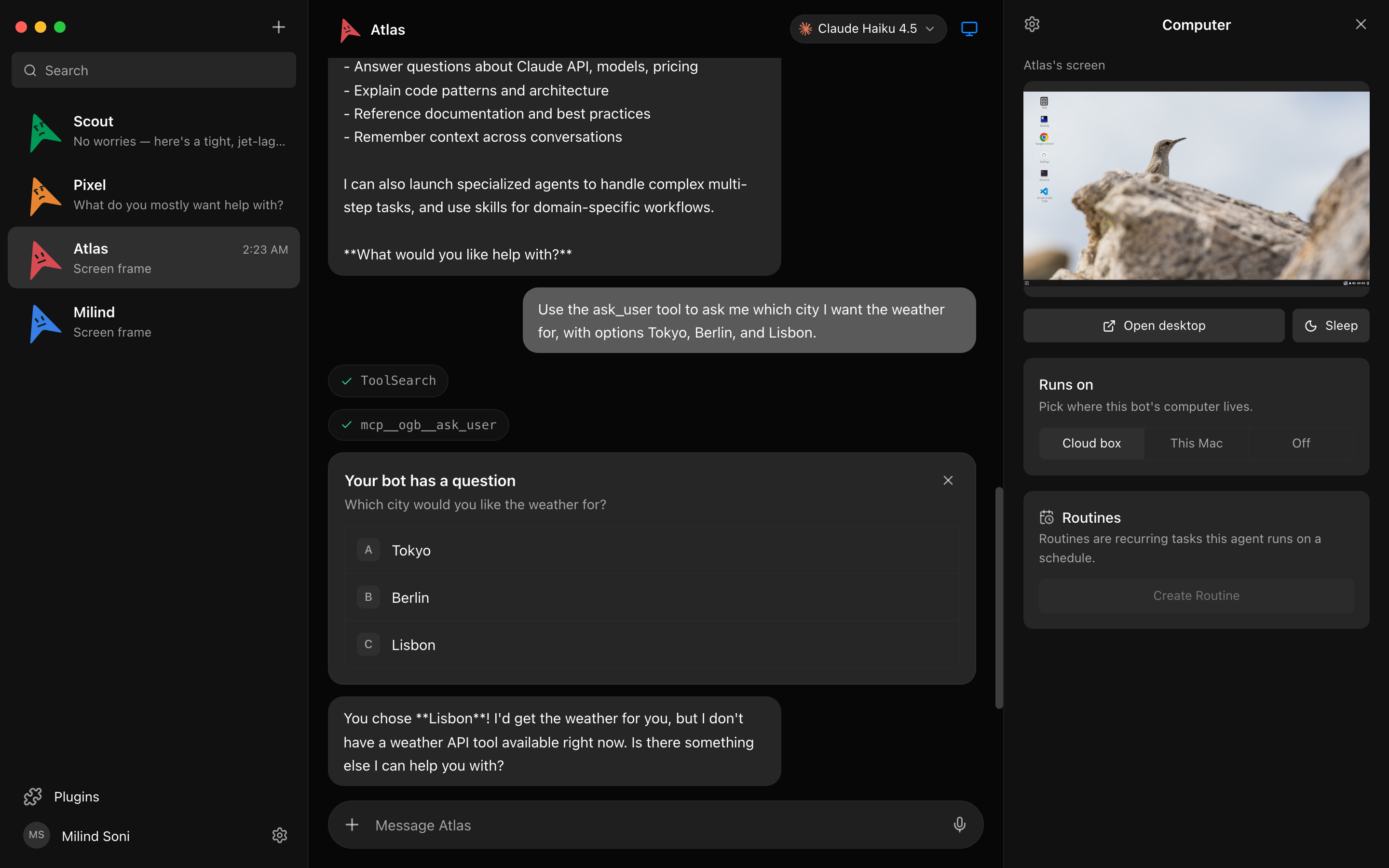OpenMausBot Dedicated Cloud Computer and Live Screen Preview