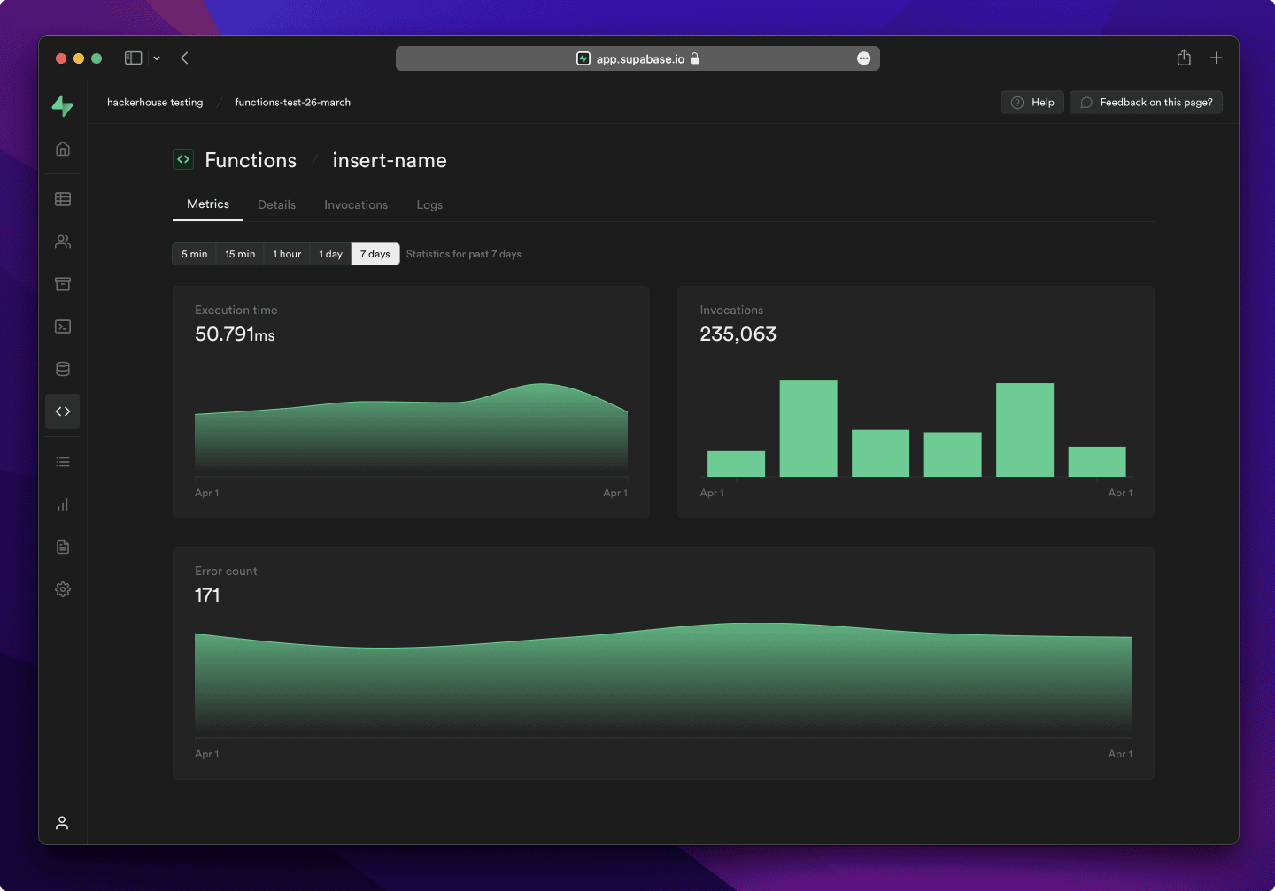 Supabase Studio Web Dashboard and Schema Designer